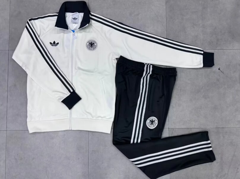 AAA Quality Germany 26/27 Tracksuit - White/Black